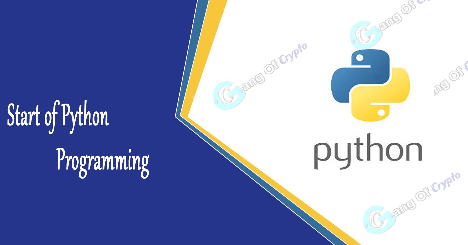 How to start programming in Python